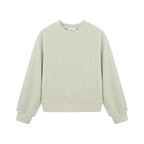 light mint color fleece crew neck fleece pajama top